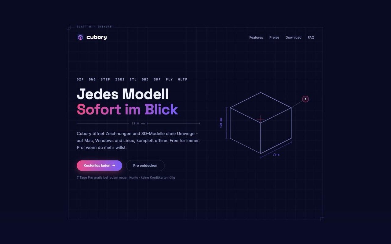 Screenshot: Cubory