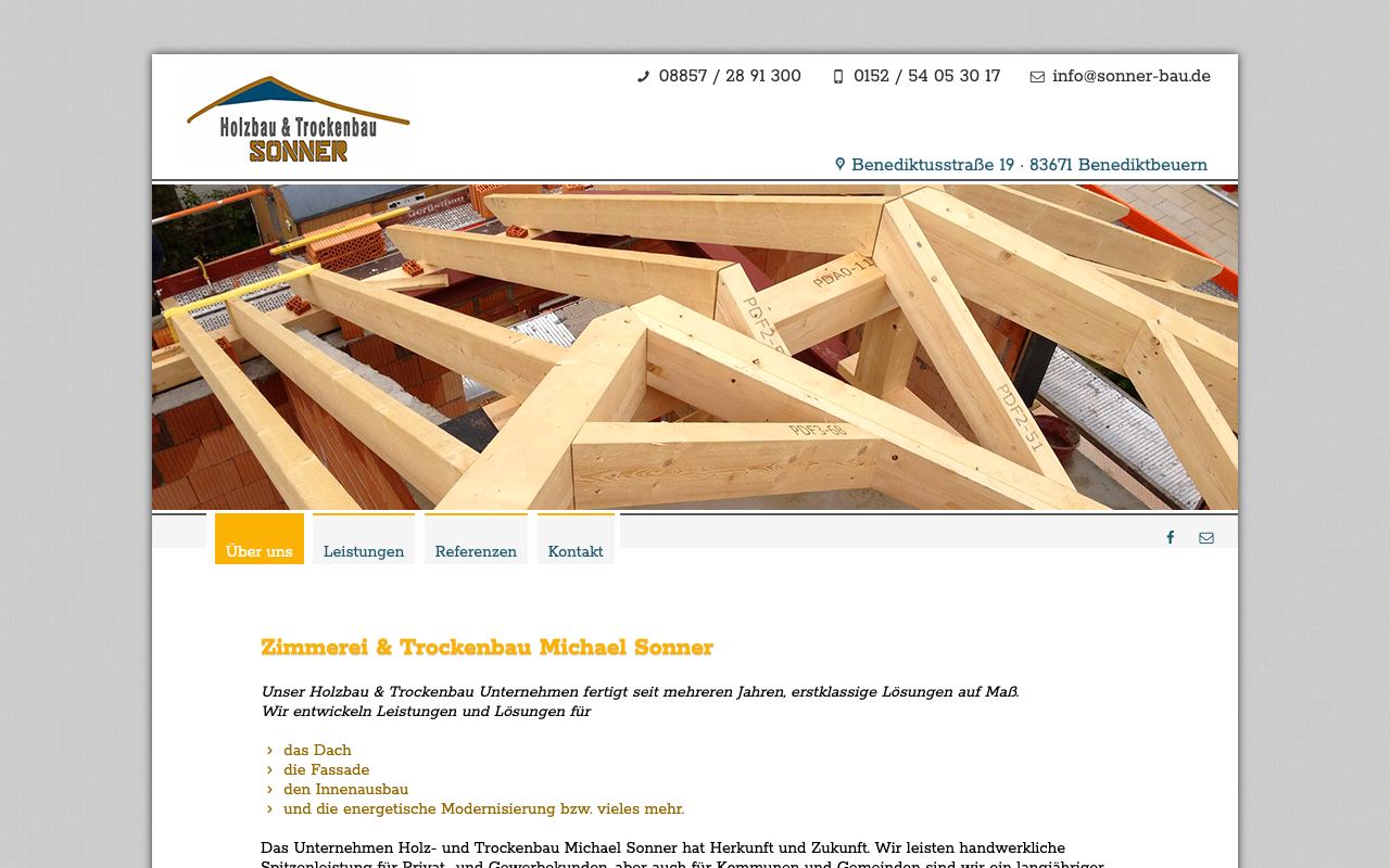 Screenshot: Sonner Bau
