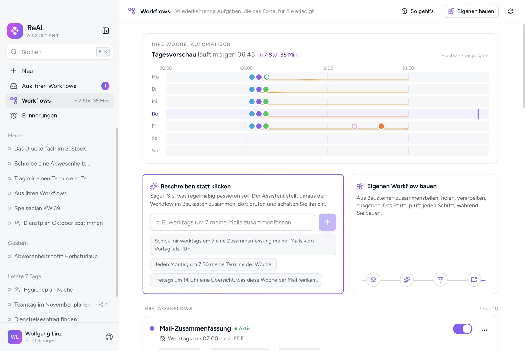 Workflows